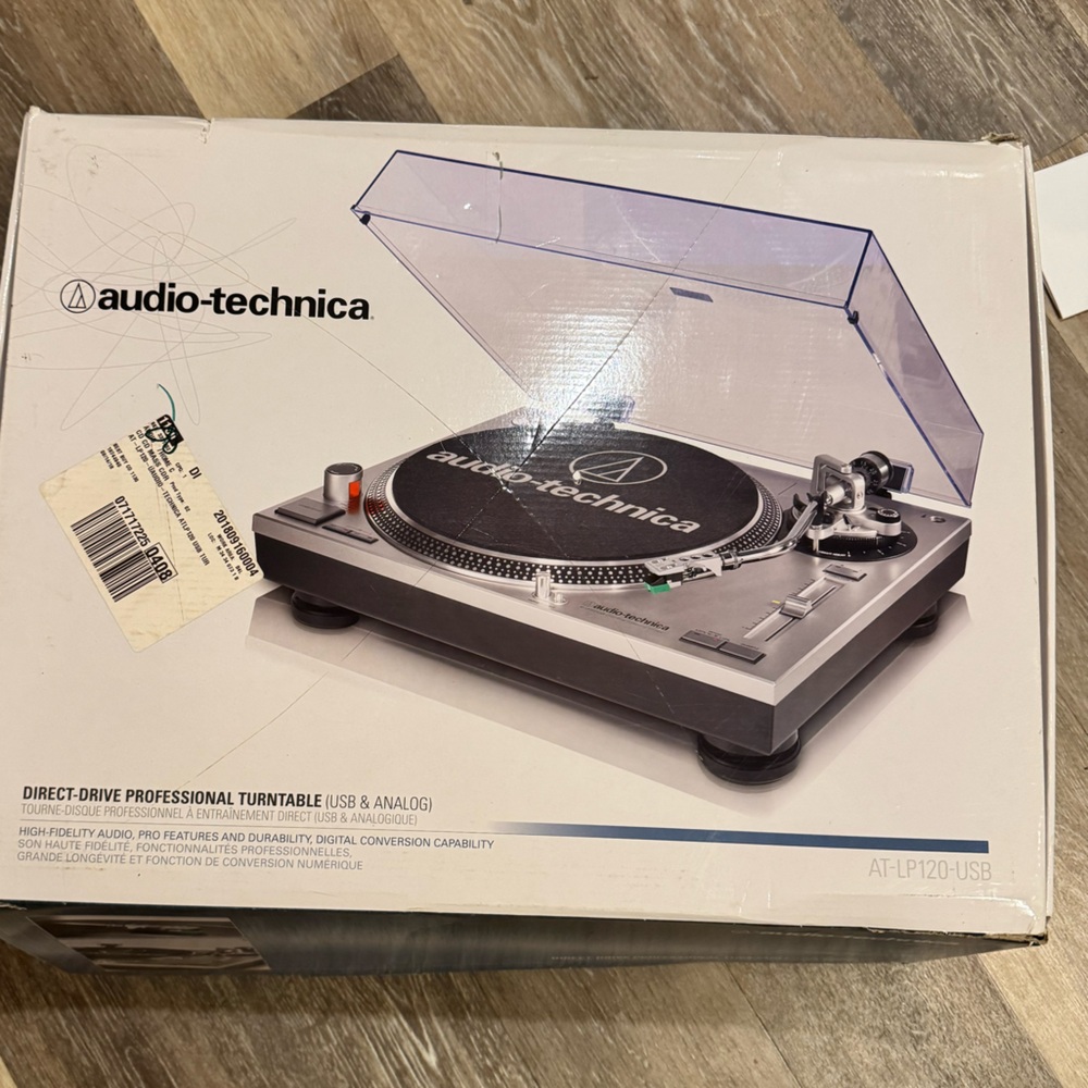 Audio Technica Analog & USB Direct-Drive Turntable - Silver